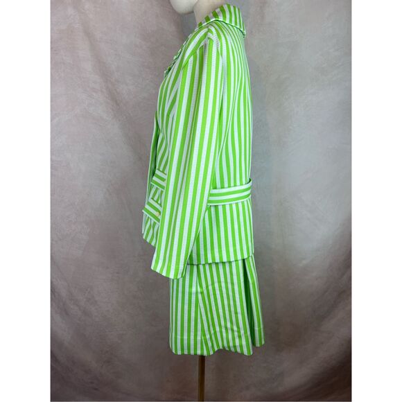 Vintage 1970s Mod MCM Plus Size Skirt Suit Large Psychedelic Nardis of Dallas - Picture 8 of 10